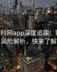 1460. 黑料网app深度追踪：财经内幕风险解析，快来了解